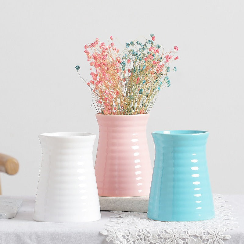 Handmade Ceramic Vase, Minimalist Modern Style