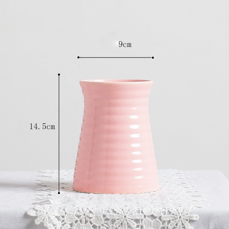 Handmade Ceramic Vase, Minimalist Modern Style