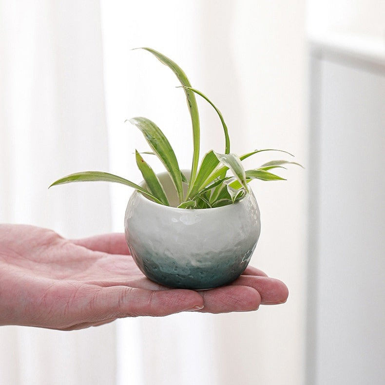 Minimalist Ceramic Floor Planter, High-Temperature Resistant